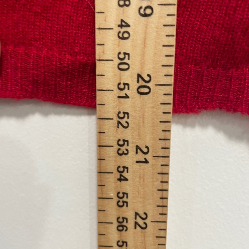 Croft & Barrow Red 100% Cashmere Turtleneck Sweater Women Small Long Sleeve Knit - Picture 5 of 7